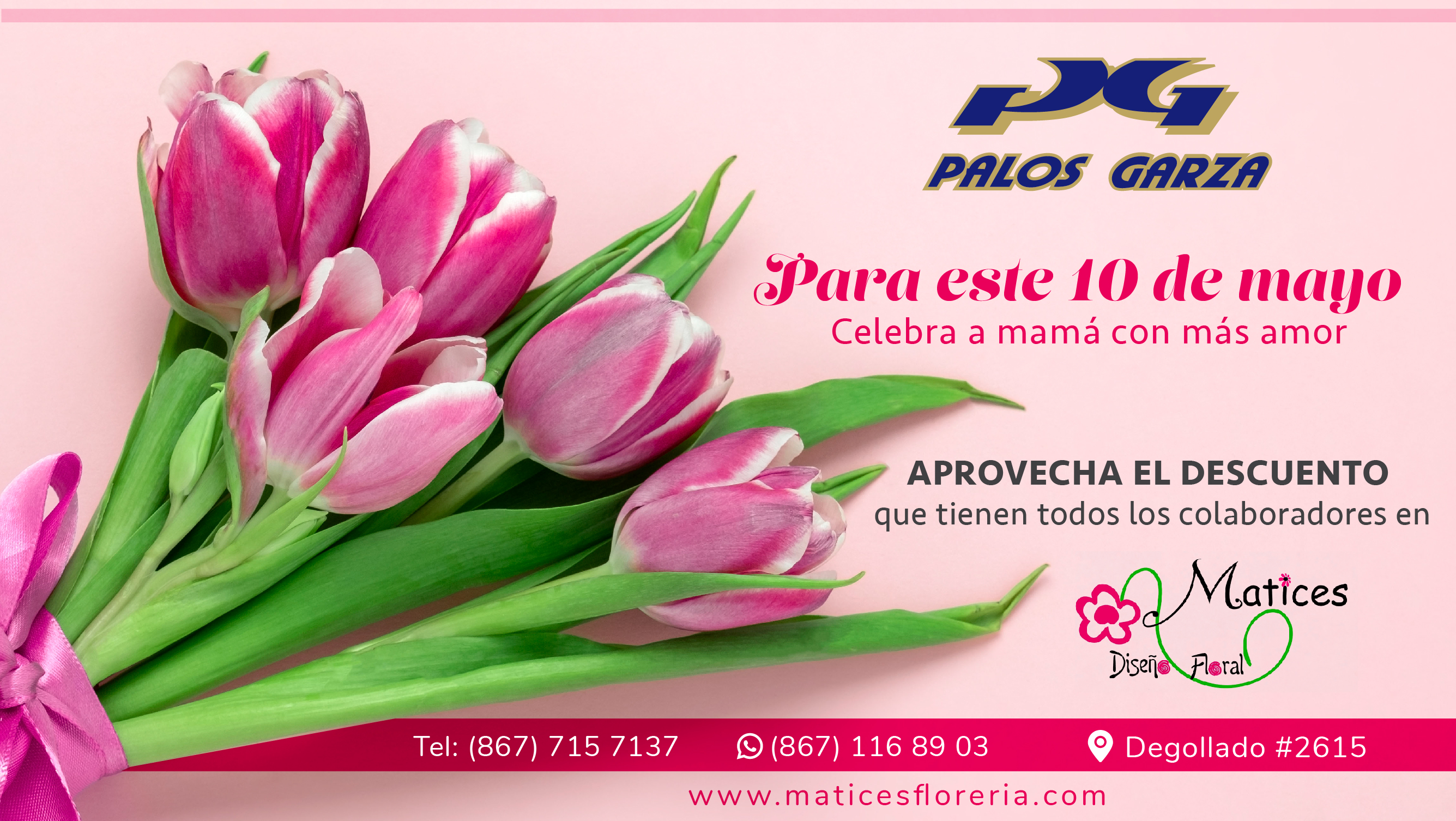 Descuento flores dia de la madres